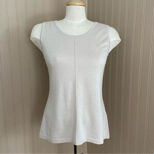 KINROSS Cashmere Silk Cream Colour Super Soft Tank Top Women’s Size Medium